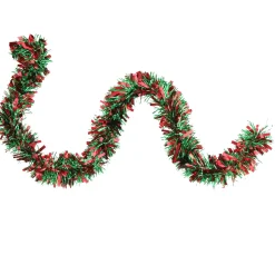 Wide Cut Tinsel Commercial Christmas Garland - 50' x 3