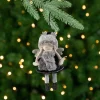 Winter Girl Angel Hanging Christmas Figure Ornament - 8.5"