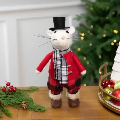 Winter Mouse Christmas Tabletop Figure - 11"