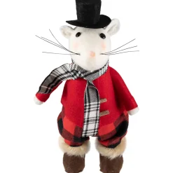 Winter Mouse Christmas Tabletop Figure - 11"