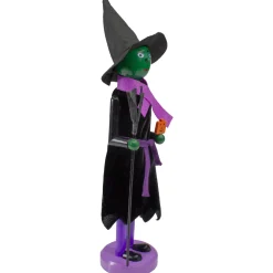 Witch Jack-O-Lantern Halloween Nutcracker with Broom - 14