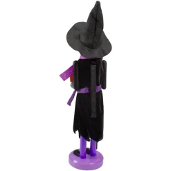 Witch Jack-O-Lantern Halloween Nutcracker with Broom - 14