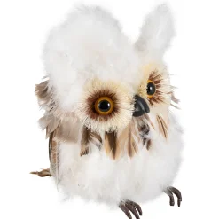 Woodland Feathery Owl Christmas Tabletop Figure - 7