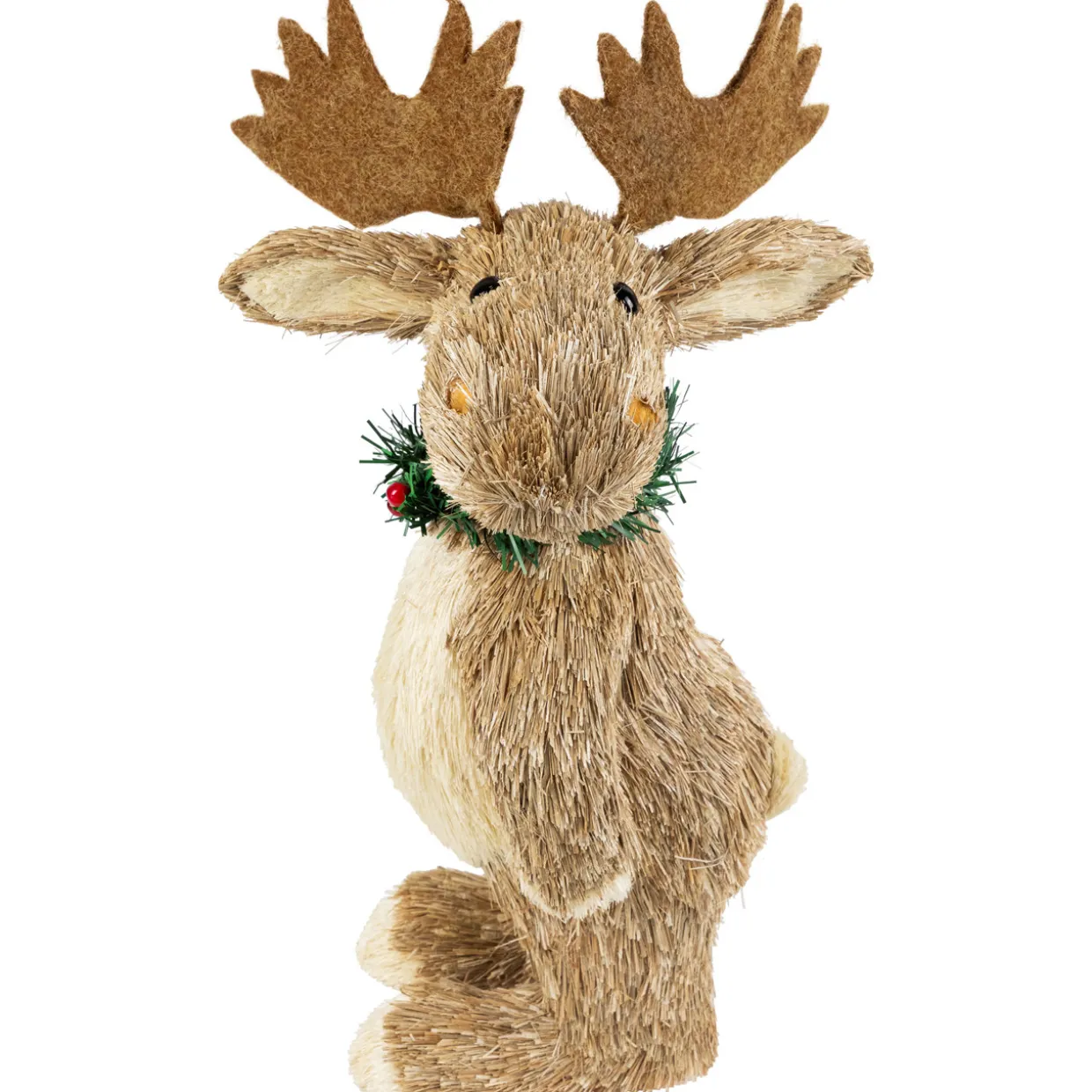 Woodland Standing Moose Christmas Figure - 14"