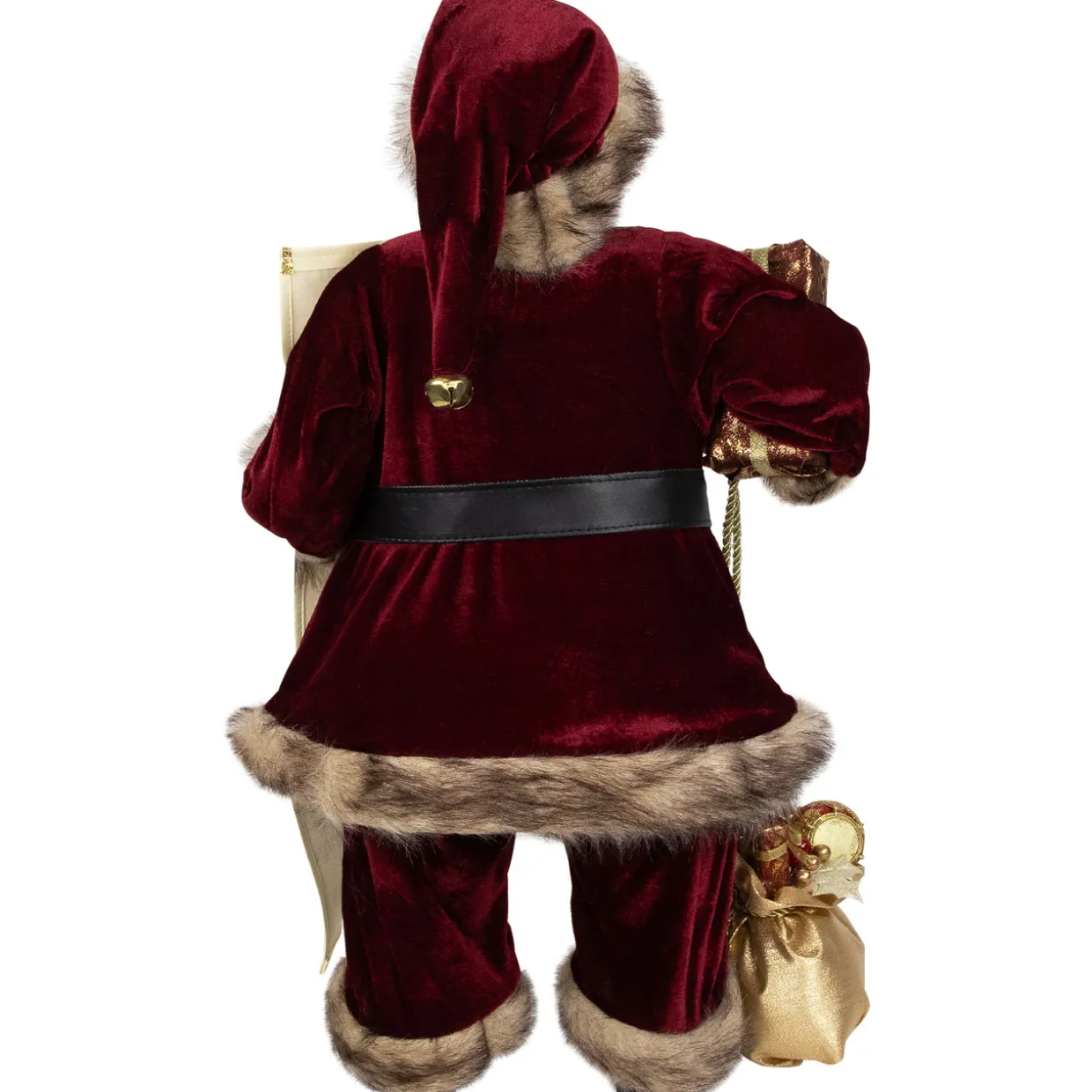Woodland Standing Santa Claus Christmas Figure with Name List - 24"