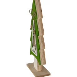 Woodland Tree with Reindeer Scene Wooden Christmas Decoration - 12