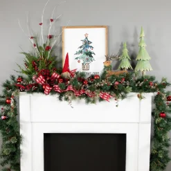 Yorkville Pine, Twig and Pinecone Artificial Christmas Garland - 9' x 12" - Unlit
