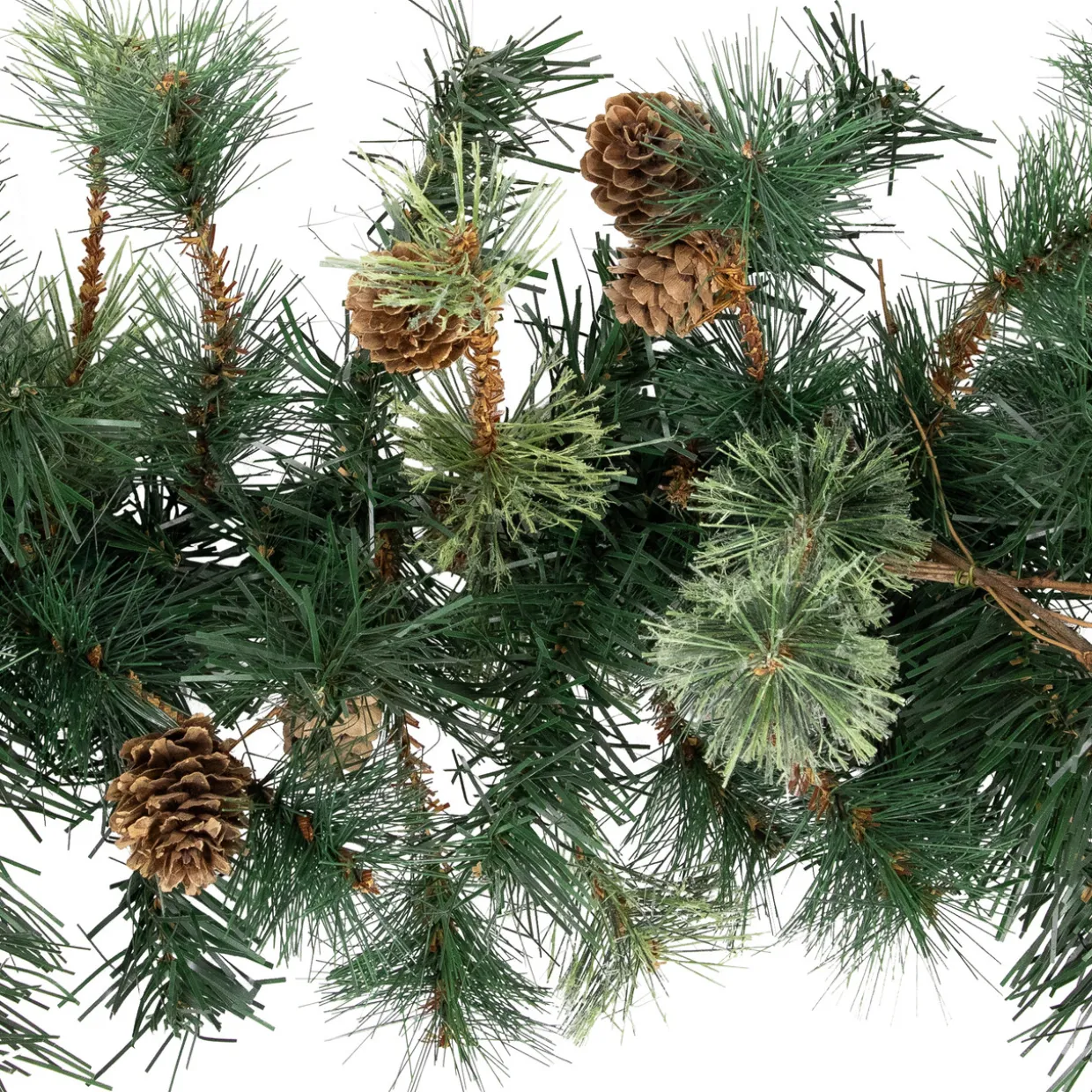 Yorkville Pine, Twig and Pinecone Artificial Christmas Garland - 9' x 12" - Unlit